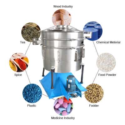 Separation salt Sugar 316l Food Additives Circular Tumbler Vibrating Screen machine For Nuts Talcum